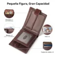 thumbnail image 2 of Cartera Caballero Piel Wallet Carteras Para Hombre Billetera, 2 of 8