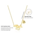 thumbnail image 2 of TINGN Horse Gifts for Women Forever Love Heart Initial Pendant Necklaces, 2 of 5