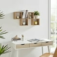 thumbnail image 3 of Cubby Chessboard Wall Shelf – Horizontal or Vertical - Chestnut, 3 of 22
