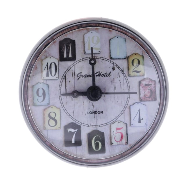 Mini Reloj De Succión Impermeable De Silicona Sunnimix Para Pared Espejo Refrigerador Gris