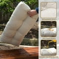 thumbnail image 3 of Galenzoov 36×14 Outdoor Bench Cushion, Blue Shredded Memory Foam, Waterproof Fade Resistant Patio Furniture Cushion, Cream, 3 of 7