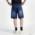 thumbnail image 6 of GINGTTO Men's Relaxed Fit Baggy Denim Shorts, 6 of 12