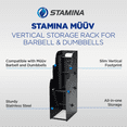 thumbnail image 2 of Stamina müüv Vertical Storage Rack for Barbell & Dumbbells, (Storage Rack Only), 2 of 12