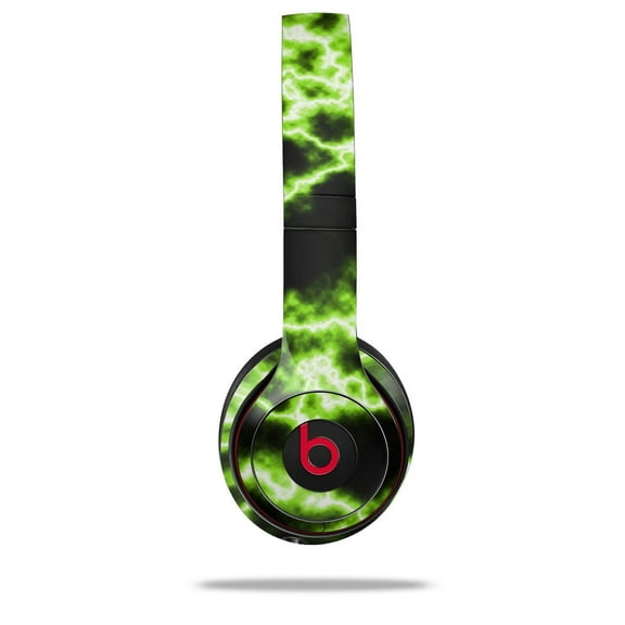 Skin Decal Wrap for Beats Solo 2 and Solo 3 Wireless Headphones Electrify Green (BEATS NOT INCLUDED) by WraptorSkinz