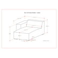 thumbnail image 5 of Simpli Home Rex Left Chaise Sofa Module, 5 of 18