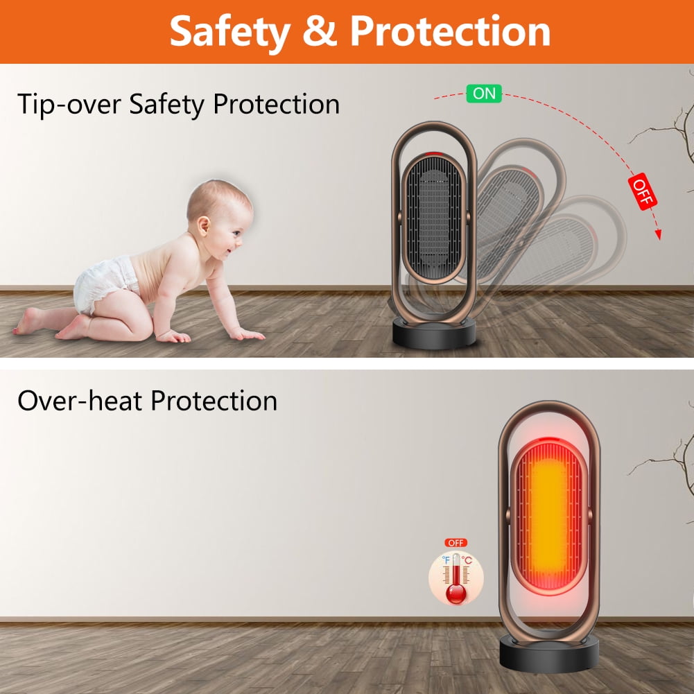 Buy Dulce Domi DHQN08 1500W Oscillating Space Heater, Indoor Heater