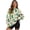 Cactus Sunflower Print, variant on LedBack Christmas Long Sleeve Sweatshirt Featuring Santa Gift Print, Loose Polyester Women Pullover for Casual Daily Wear and Running, Size S