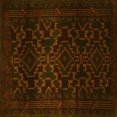 thumbnail image 1 of Ahgly Company Indoor Square Persian Yellow Traditional Area Rugs, 5' Square, 1 of 4