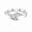 White Gold, variant on Sparkling Round Brilliant Cut Moissanite Diamond Ring for Women, Prong Setting 18K Gold Plated Silver Engagement promise Ring for Her