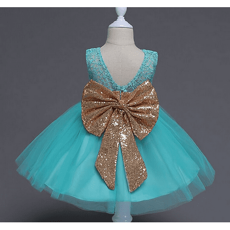 

Baby Girl s Lace Gauze Princess Dress Sleeveless Backless Glittery Fairy Bowknot Tulle Dress for Birthday Party Photography 1 Year 2 3 4 5 Years