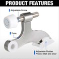 thumbnail image 3 of 20pack Hinge Pin Door Stops Satin Brushed Door Stopper Adjustable, 3 of 5