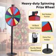 thumbnail image 4 of 24 Inch Prize Wheel Dual Adjustable Tabletop & Floor Stand 14 Slots Spinner Game, 4 of 10