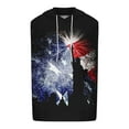 thumbnail image 4 of Lilgiuy American USA Flag Tank Top for Men 3D Non Positioning Printing Sleeveless Head Drawstring Pocket Hooded Tank Top Casual T-shirt Top Blouse for Party(Red,S), 4 of 5