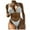 White, variant on Womens Two Piece Swimsuit Metal Chain Strap Bikini Set High Waist Chain Bikini Split Swimsuit with Chest Cushion Beach Bathing Suit White