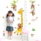 thumbnail image 2 of Foto de pared a la altura del niño - Adhesivo de pared para padres despegar y pegar en la habitación del bebé y en la sala de juegos de los niños - Mono jirafa + globo de animal, 2 of 4