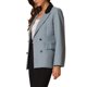 thumbnail image 4 of Chaqueta de manga larga de una botonera con solapa para mujer Inspire Chic S Azul, 4 of 6