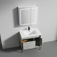 thumbnail image 6 of 36" Freestanding Bathroom Vanity with Sink - Plain Cement, 6 of 16