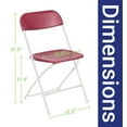 thumbnail image 6 of TentandTable Plastic Folding Chairs, Red, 10 Pack, 6 of 9