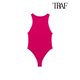 thumbnail image 3 of TRAF-body ajustado con cuello Halter para Mujer, sin mangas con botones a presión traje Sexy, moda femenina, 3 of 4