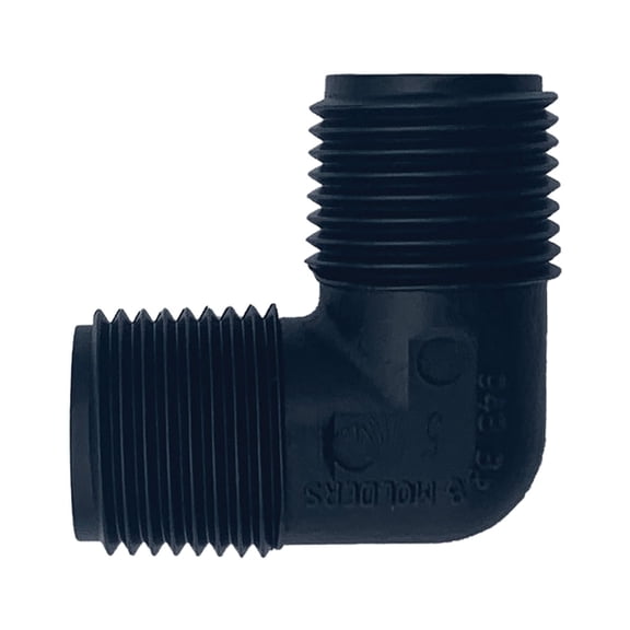 B&B Molders RV 1/2" Male Swivel Fitting 90 Degree Connection for Nautilus Systems