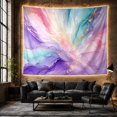thumbnail image 6 of Abstract Fluid Art in Swirling Purple Teal Gold, Mystical Abstract for Wall Decor Enthusiasts, Marble Style Art Print, Housewarming Gift, Tapestry Wall Hanging for Living Room and Bedroom, 6 of 7