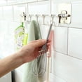 thumbnail image 2 of Toystoory Estante de riel de cocina que ahorra espacio, organizador montado en la pared sin perforaciones para almacenamiento en puerta Almacenamiento y organización del hogar, 2 of 6