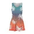 thumbnail image 4 of Titcea Sundresses for Women Palm Tree Gradient Printed V Neck Sleeveless Midi Dresses Summer Casual Beach Dress with Pockets, 4 of 5