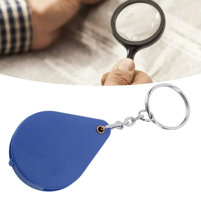 Llavero Con Lupa 10X, Lupa De Bolsillo, Lupa Plegable De 32mm De Diámetro Para Leer Monedas, Hobby, Viajes