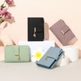 thumbnail image 3 of SENDEFN Small Wallets for Women RFID Blocking Leather Clutch Wallet Credit Card Holder Wallet with ID Window, 3 of 10