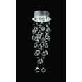 thumbnail image 1 of Worldwide Lighting W33258C8 Chrome Icicle 1 Light 8" Wide Flush Mount Ceiling Fixture In C, 1 of 2