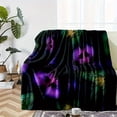 thumbnail image 5 of Dark Literary Butterfly Flannel Blanket - Ultra Soft Warm All Seasons, Machine Washable for Sofa Bed Travel Camping Office Chair Digital Print, 5 of 8