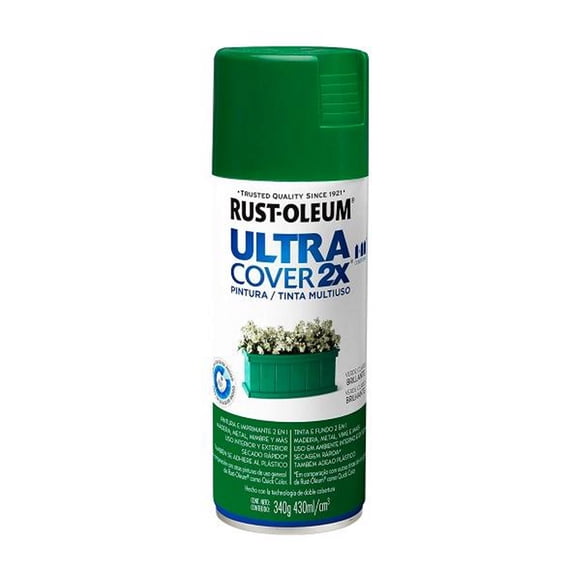 pintura en aerosol de 340 gr verde claro brillante
