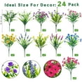 thumbnail image 2 of Flores artificiales Ouddy Decor para exteriores con 24 paquetes, 2 of 6