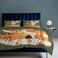 thumbnail image 2 of Quilt Cover Set Fashionable Printed Bedding Covers with Pillowcase Home Textiles, Merry Christmas Deer Holiday Decor Queen (90"x90"), 2 of 5