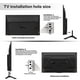 thumbnail image 4 of soportes universales de aluminio para TV, base de montaje para Samsung, Vizio, Sony, LCD TV, soporte de mesa para televisor negro, 4 of 6