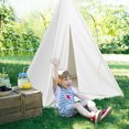 thumbnail image 4 of Gymax 5.5ft Portable Cotton Kids' Play Tent Indian Tent Game Sleeping House, 4 of 10