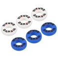 thumbnail image 1 of Uxcell Tennis Vibration Dampener, 6 Pack Round Shock Absorber Blue, White, 1 of 6