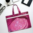 thumbnail image 6 of Kdxio Sparkling Pink Toilet File Tote Document Bag Business Briefcase Bag Document Organizer Tote Briefcase for Letter A4 Files Business Teacher Office Bag, 6 of 8