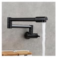 thumbnail image 1 of Kitchen Tap Brass Stretchable Folding Kitchen Faucet Single Handle Single Hole Tap Brushed Cold Water Faucets ,High Water Flow Rate, 1 of 7