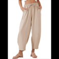 thumbnail image 1 of Pantalones Rectos Holgados e Informales de Algodón y , Color Albaricoque XL, 1 of 5