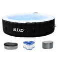 thumbnail image 1 of ALEKO Round Inflatable 6 Person Black Hot Tub Spa with Cover, 1 of 11