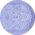 thumbnail image 1 of Ahgly Company Indoor Round Persian Blue Traditional Area Rugs, 3' Round, 1 of 4