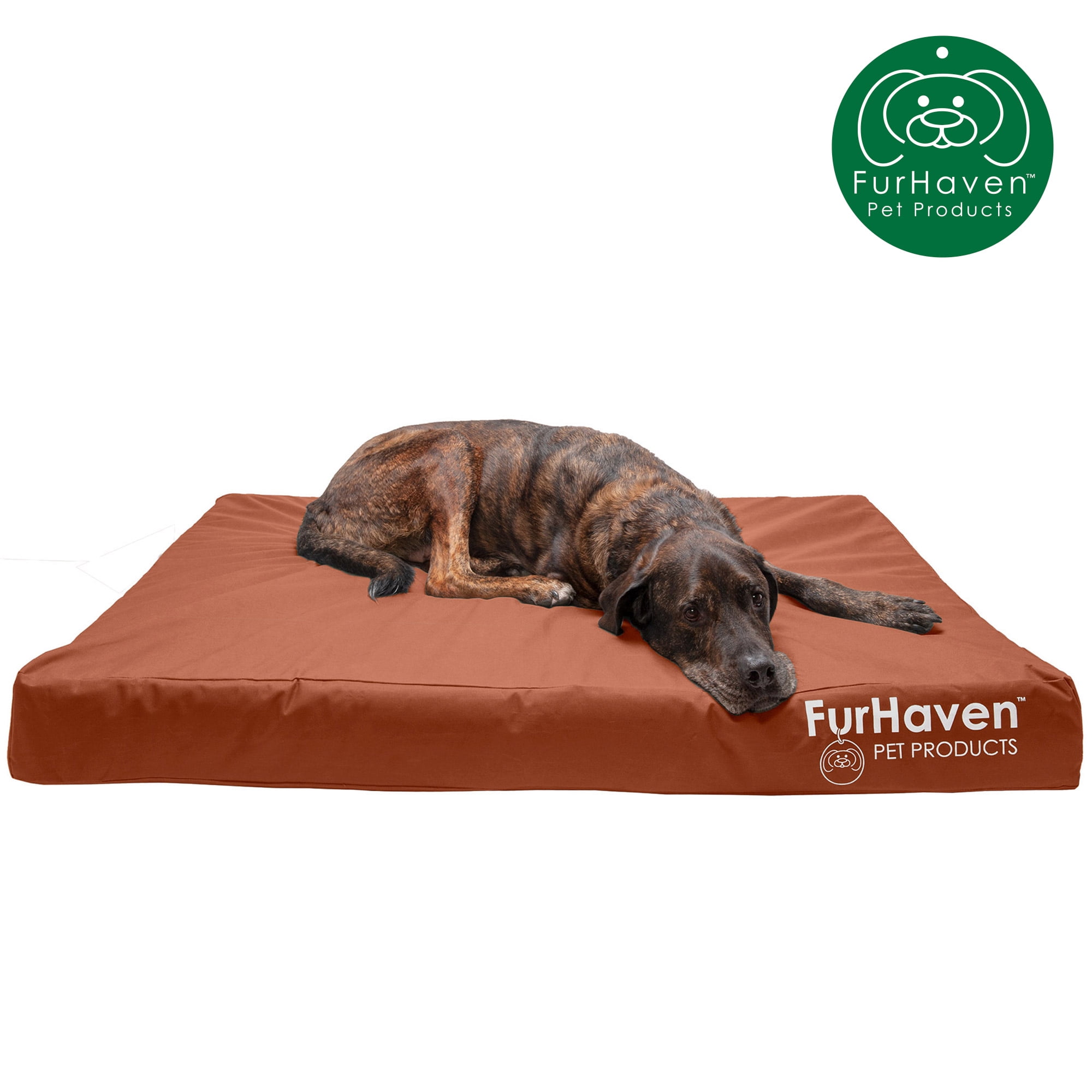 FurHaven Pet Products Deluxe Memory Foam Oxford Indoor/Outdoor Water