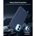 thumbnail image 3 of Entronix Rugged Heavy Duty Case for iPhone 17 – Triple-Layer Protective Bumper Cover, Navy, 3 of 6
