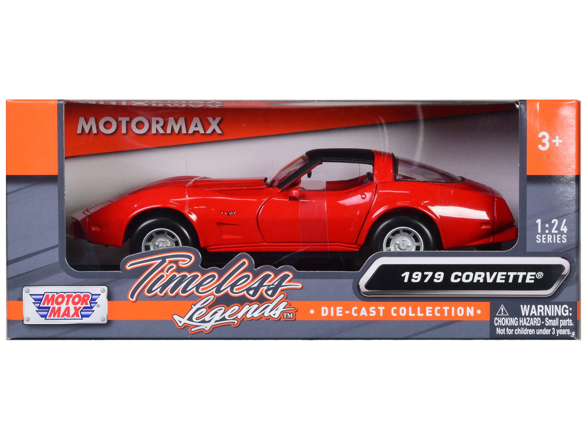 Motormax 1979 Chevrolet Corvette Red 1/24 Diecast Model Car
