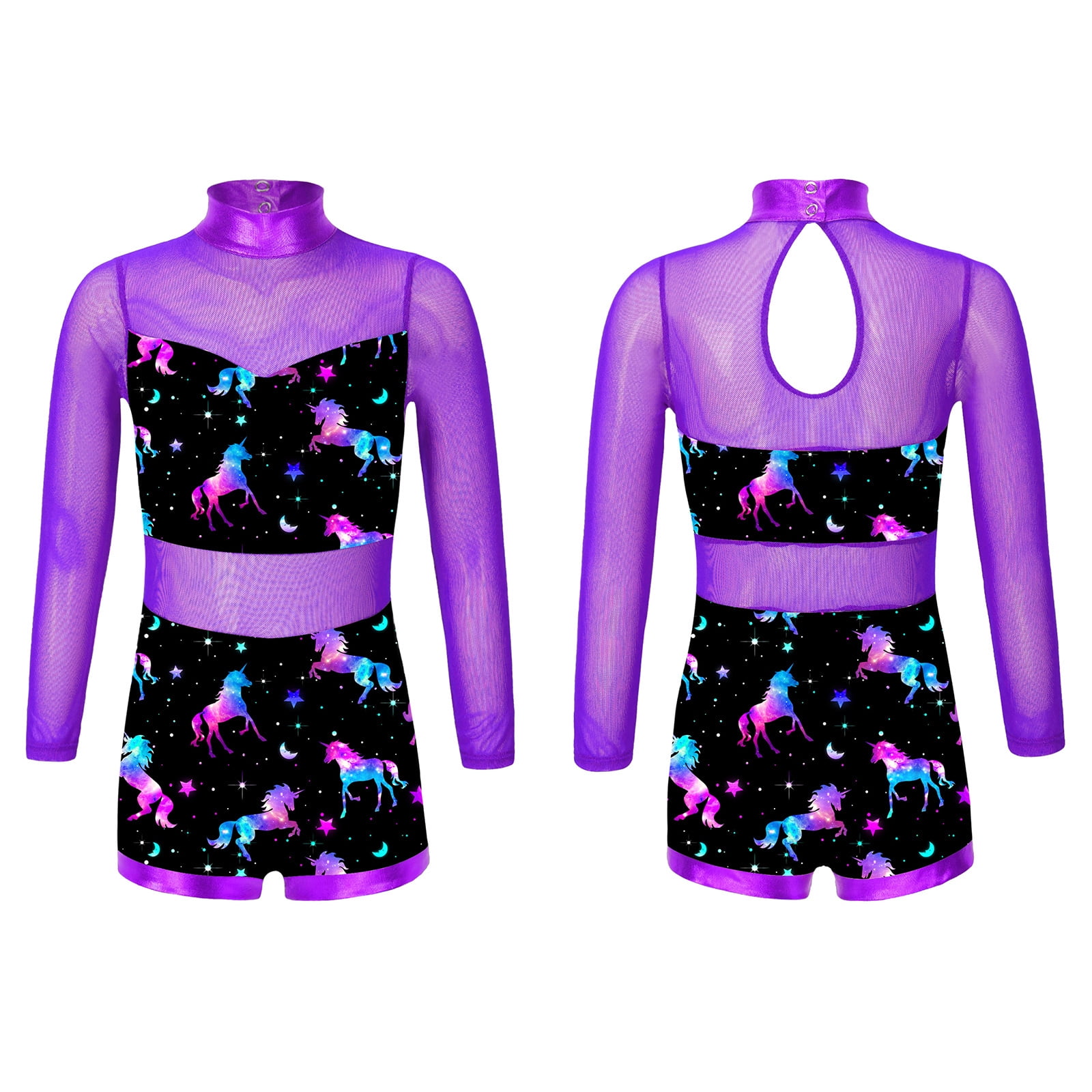 MSemis Kids Girls Gymnastics Leotard with Shorts