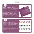 thumbnail image 4 of Matsuzay 10 fundas protectoras para tarjetas de identificación, fundas multifuncionales para tarjetas de autobús Carpetas de archivos Horizontal/Morado, 4 of 6