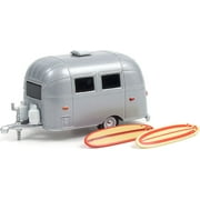 Airstream 16' Bambi with Surfboards in 1:64 scale by Greenlight