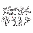 thumbnail image 3 of Adhesivos de pared con dibujos animados de Stickman Soccer, PVC, 45 x 57 cm, extraíbles, 3 of 3