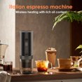 thumbnail image 6 of Plum Chef Portable Espresso Machine, 15Bar Pump Pressure Wireless Travel Coffee Maker with Self-Heating, 7500mAh Battery, 2-in-1 for Ground Coffee & Nespresso Capsules, for Camping Car Home Office –, 6 of 7